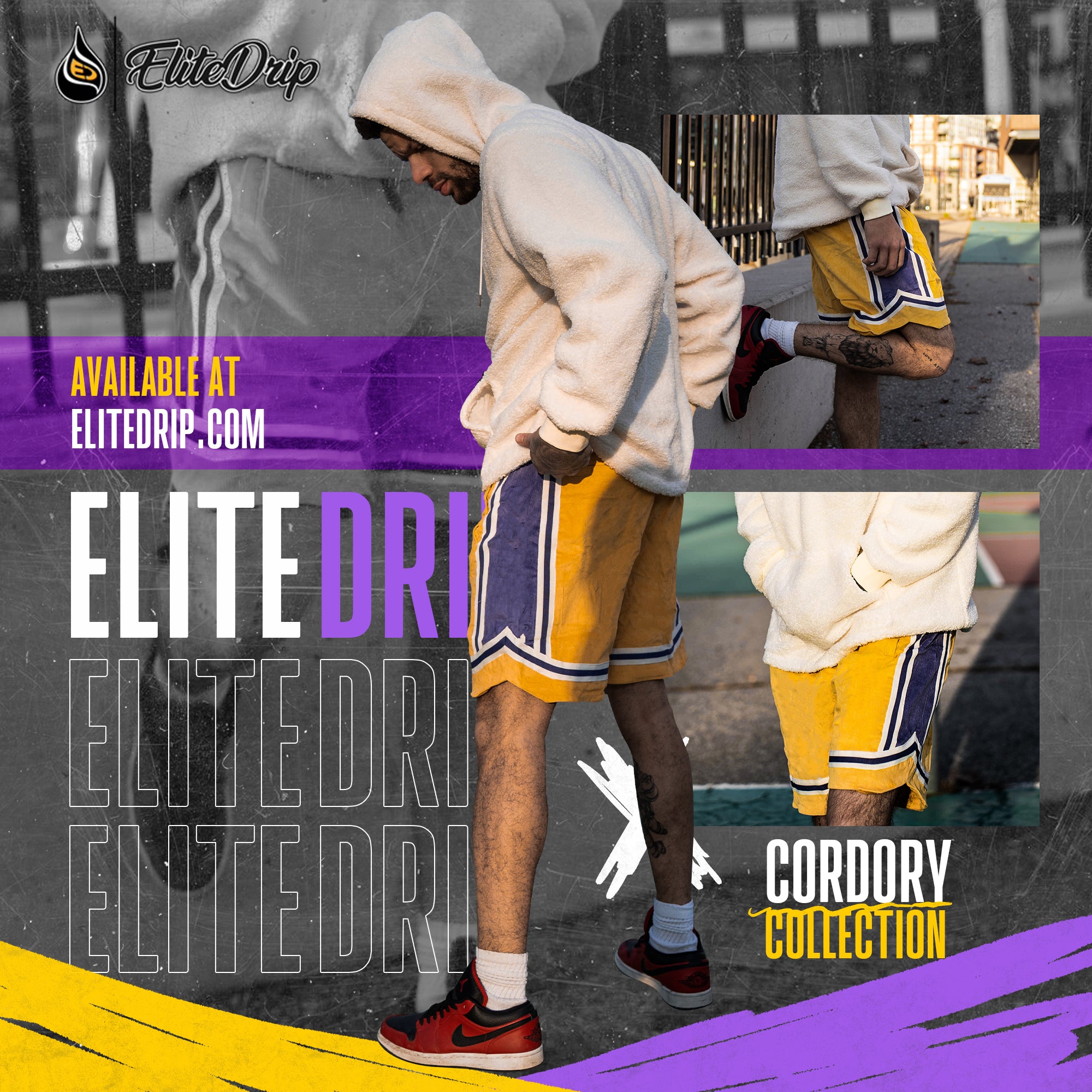 Corduroy Basketball Shorts