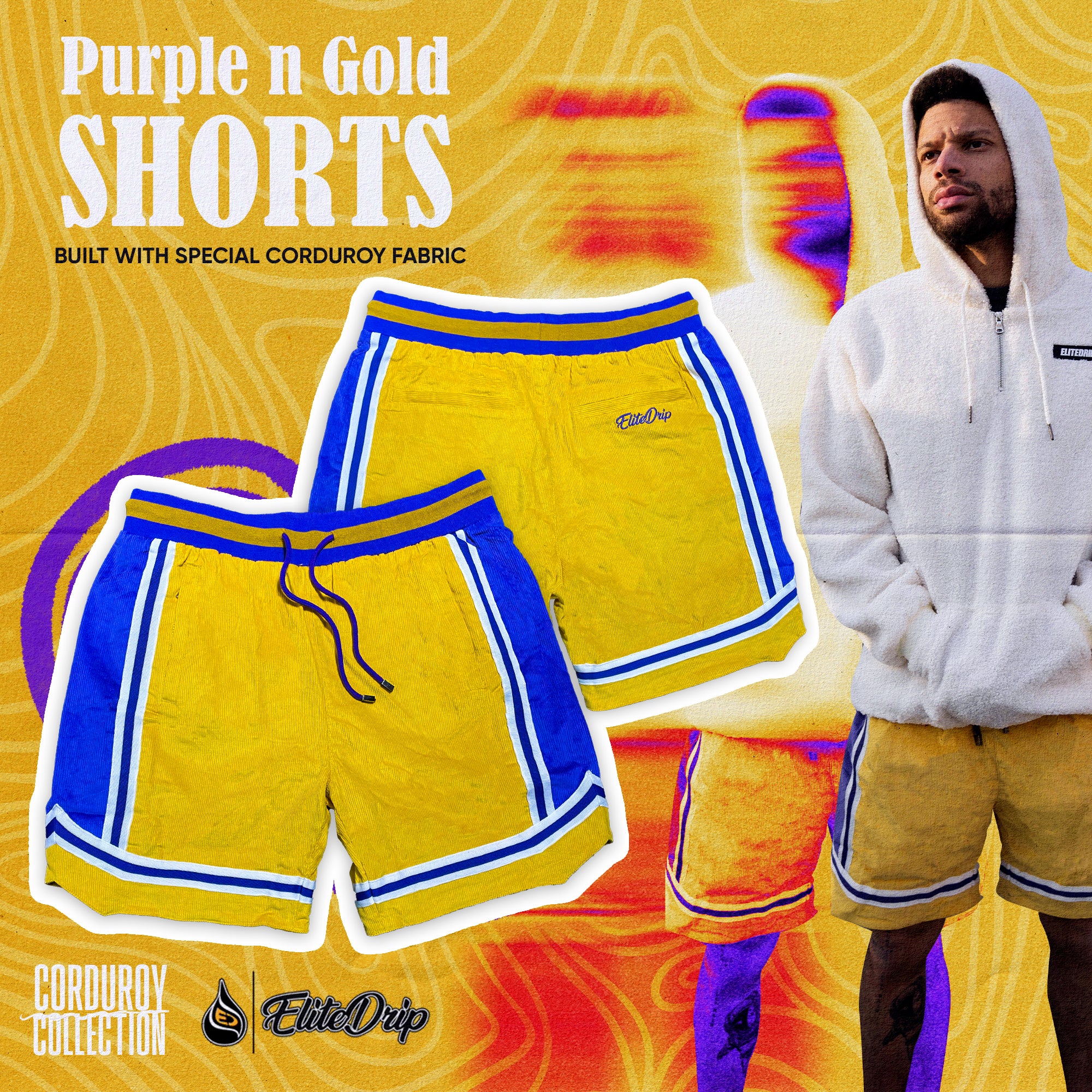 Corduroy Basketball Shorts