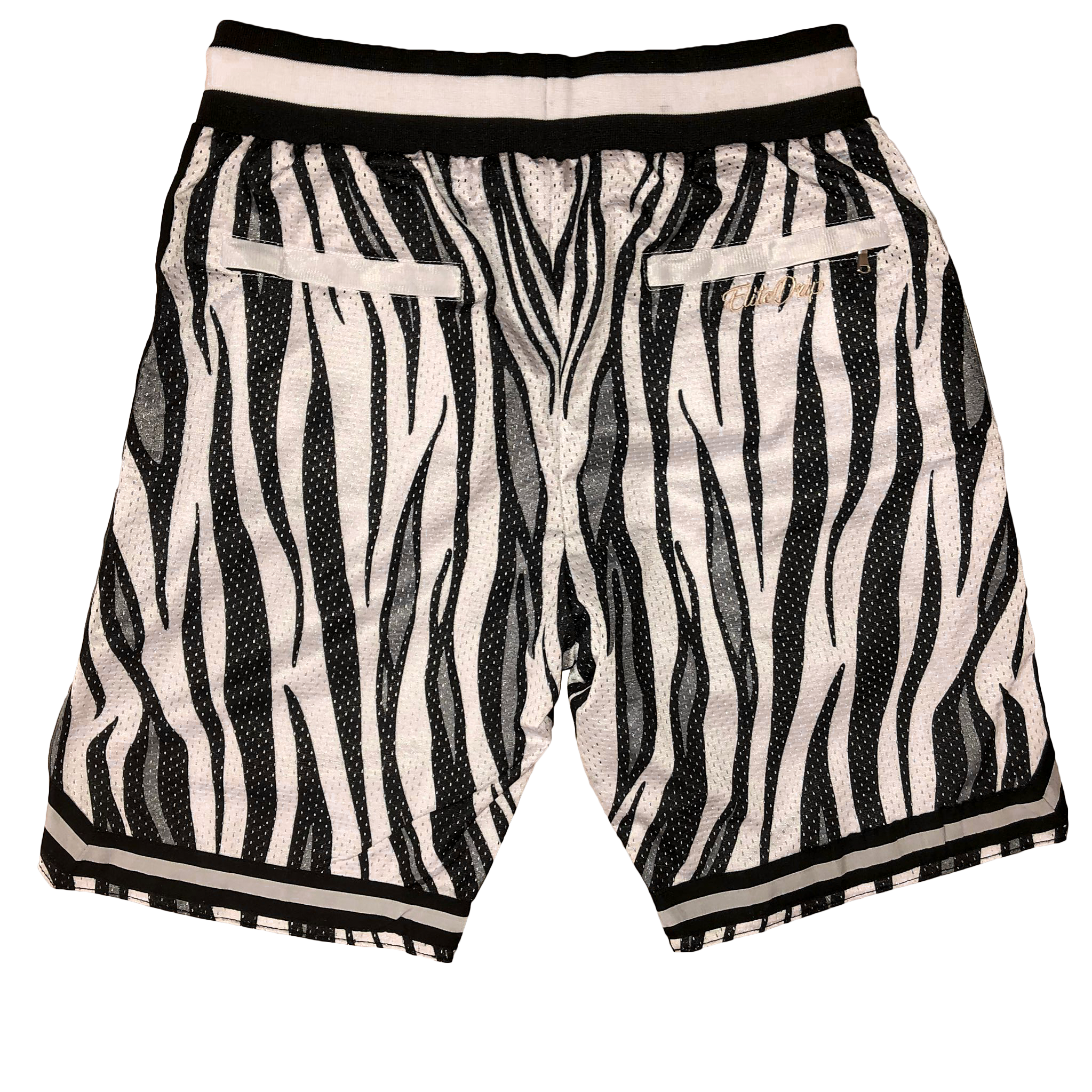 WHITE TIGER PRINT SHORTS - EliteDrip