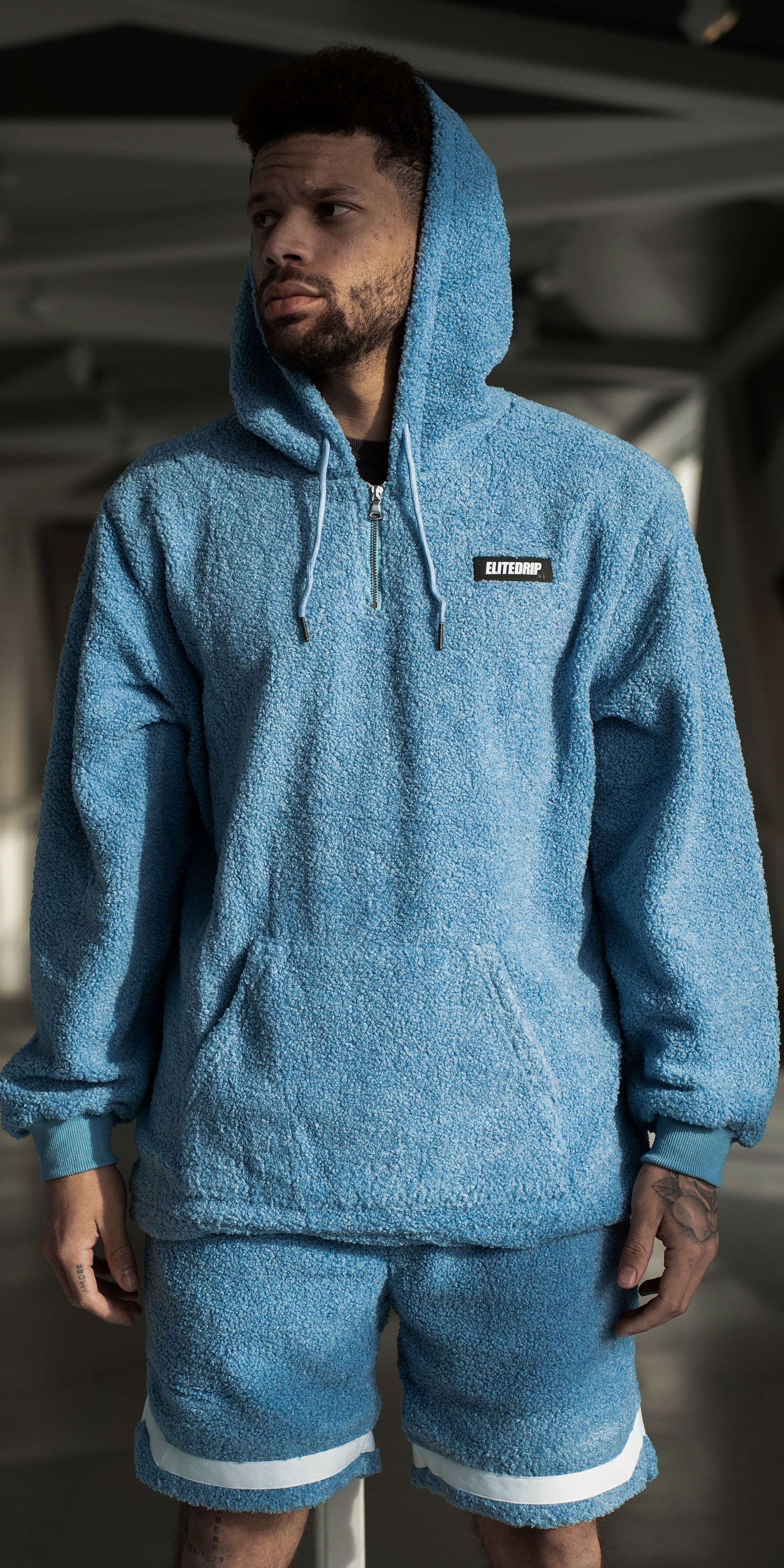 COZY BLUE HOODIE - EliteDrip