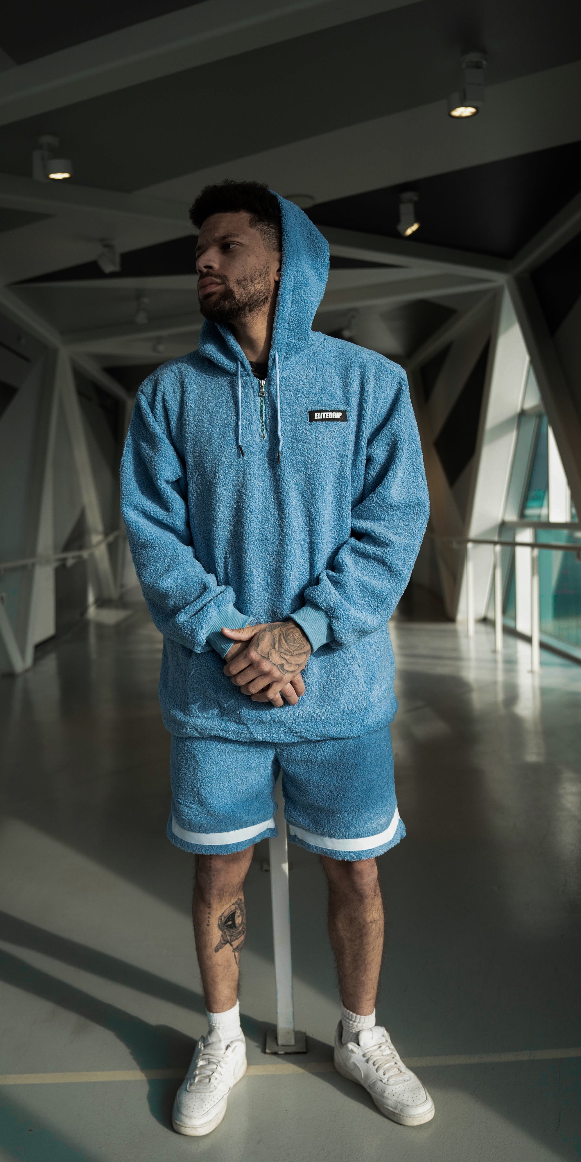 COZY BLUE HOODIE - EliteDrip