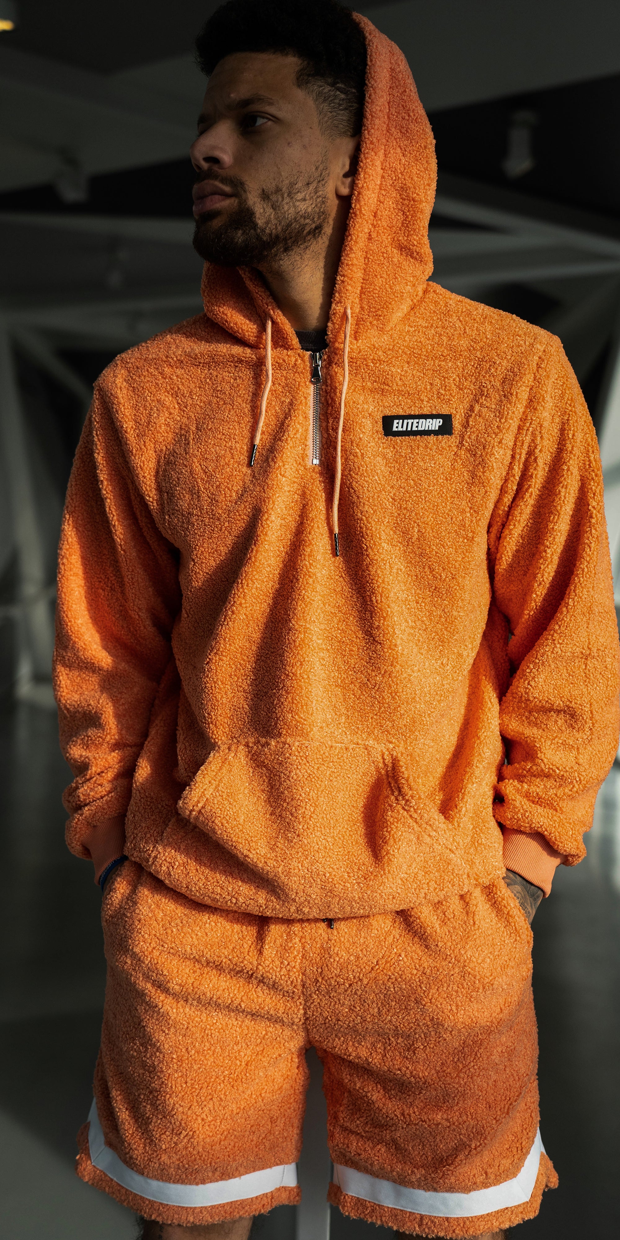 COZY ORANGE SHORTS - EliteDrip
