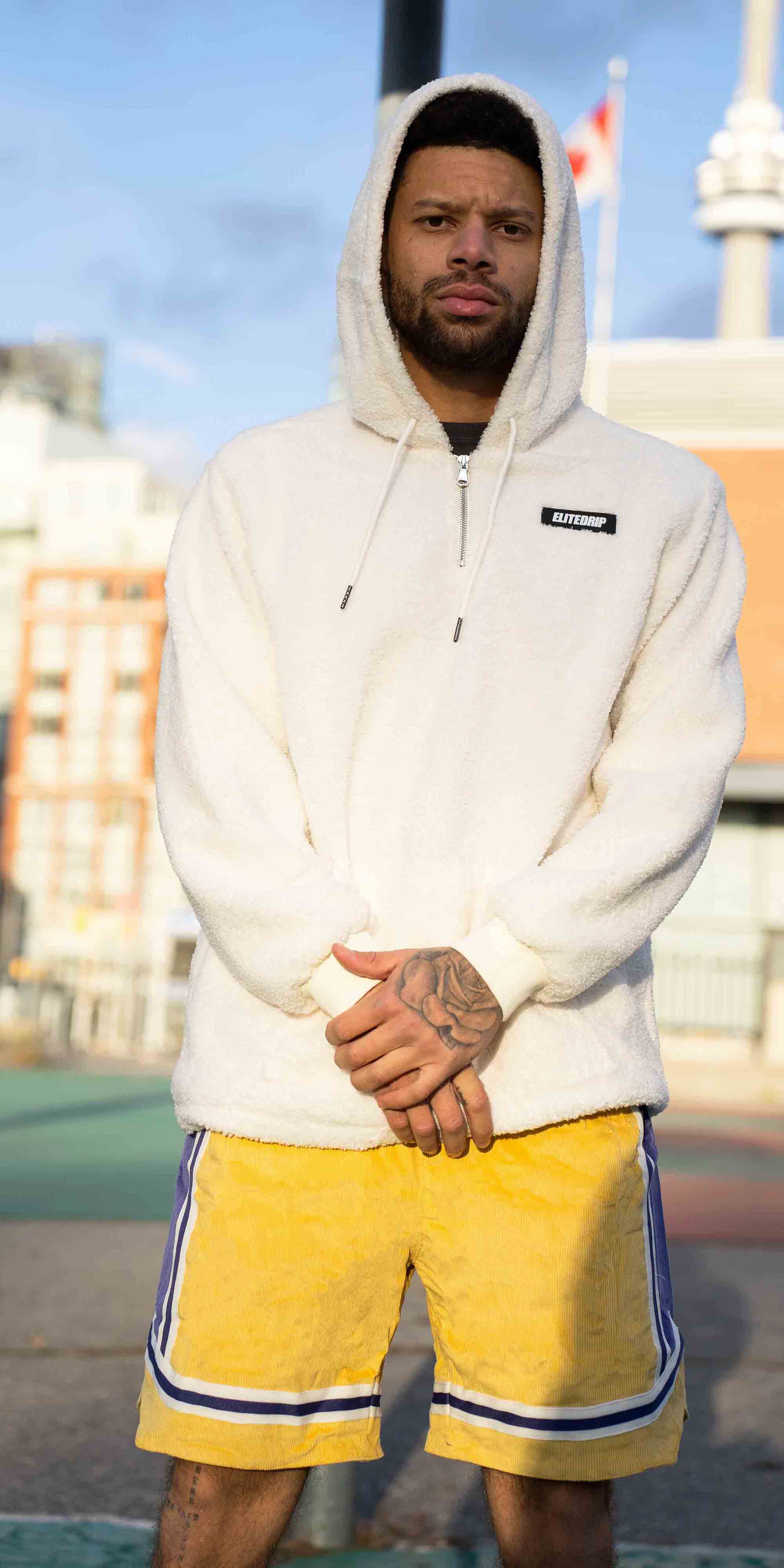 Purple n Gold Corduroy Shorts