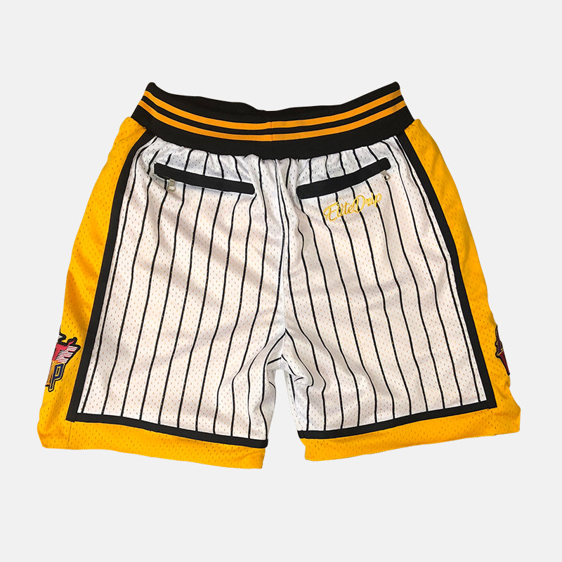 ELITEDRIP NBA REMIX SHORTS - YELLOW - EliteDrip
