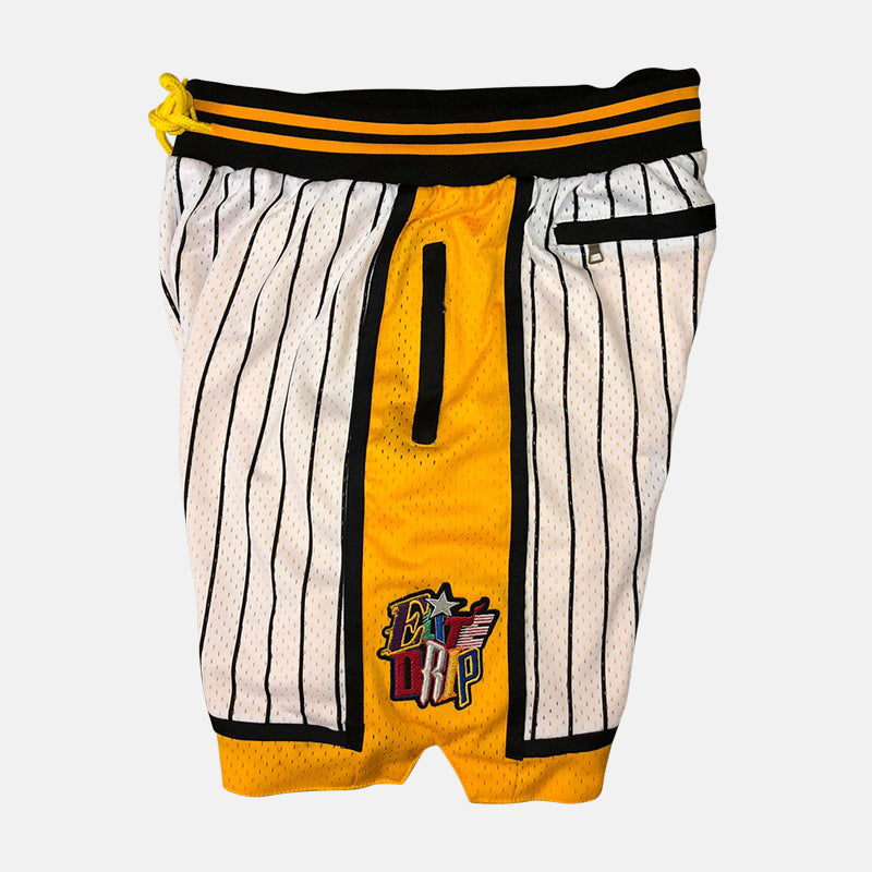 ELITEDRIP NBA REMIX SHORTS - YELLOW - EliteDrip