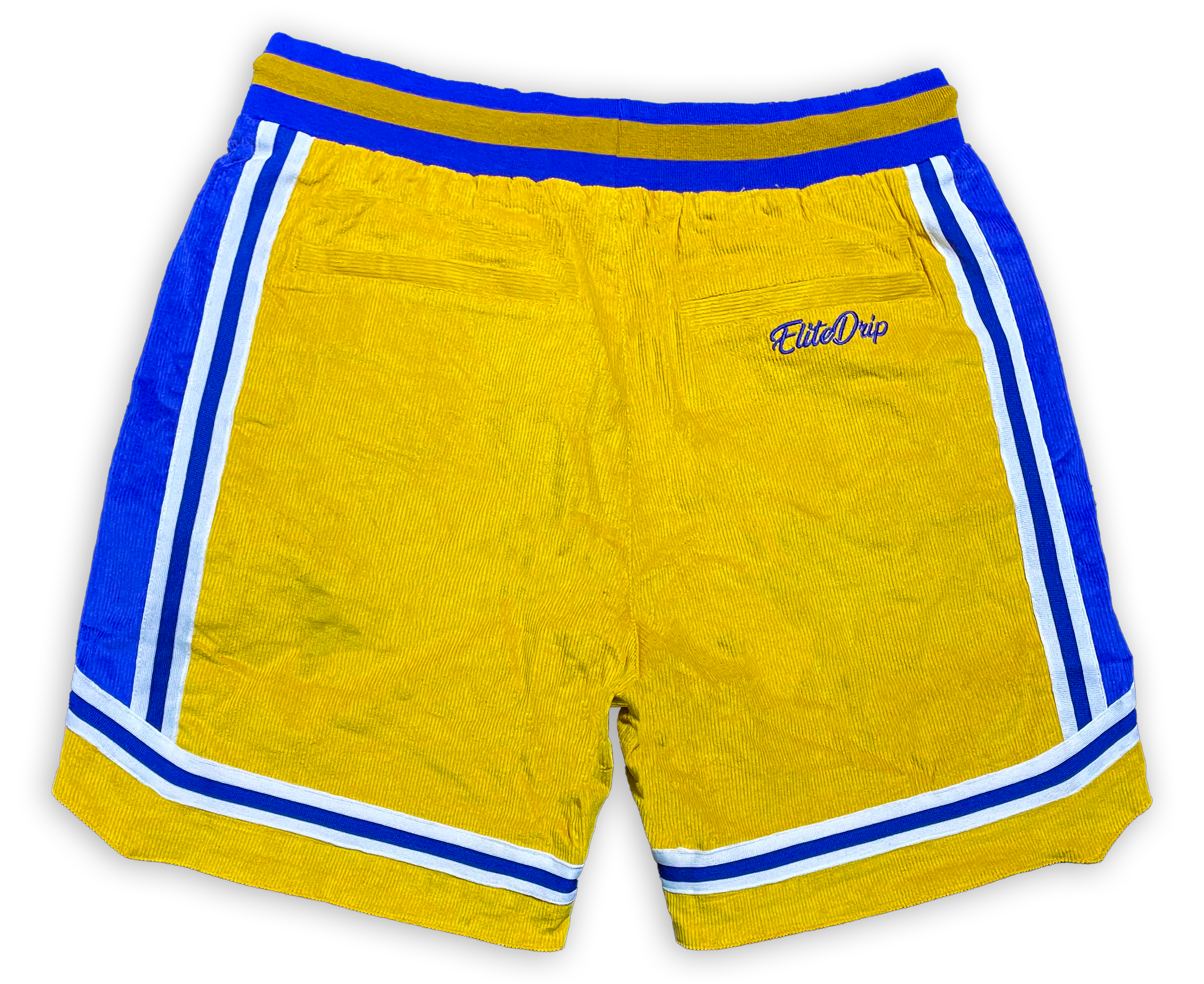 Purple n Gold Corduroy Shorts