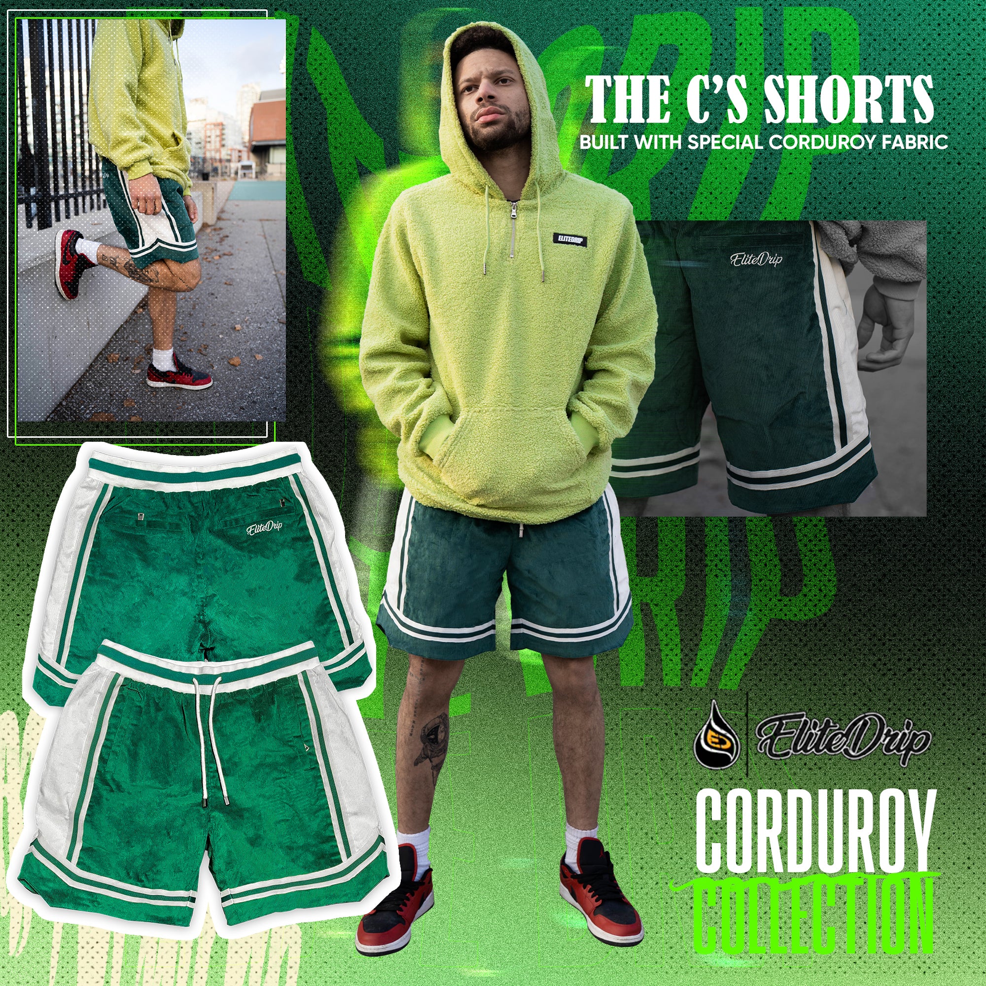 Corduroy Basketball Shorts